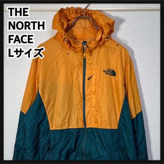 ザノースフェイス(THE NORTH FACE)の【ノースフェイス】ナイロンジャケット　バイカラー　刺繍　オレンジグリーンK2(ナイロンジャケット)