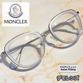 モンクレール(MONCLER)のモンクレール メガネ ML5048 クリアホワイト イタリア アジアンフィット(サングラス/メガネ)