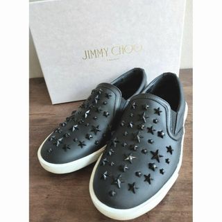 美品。JIMMY CHOO スリッポン　スニーカー ブラック　 24.0