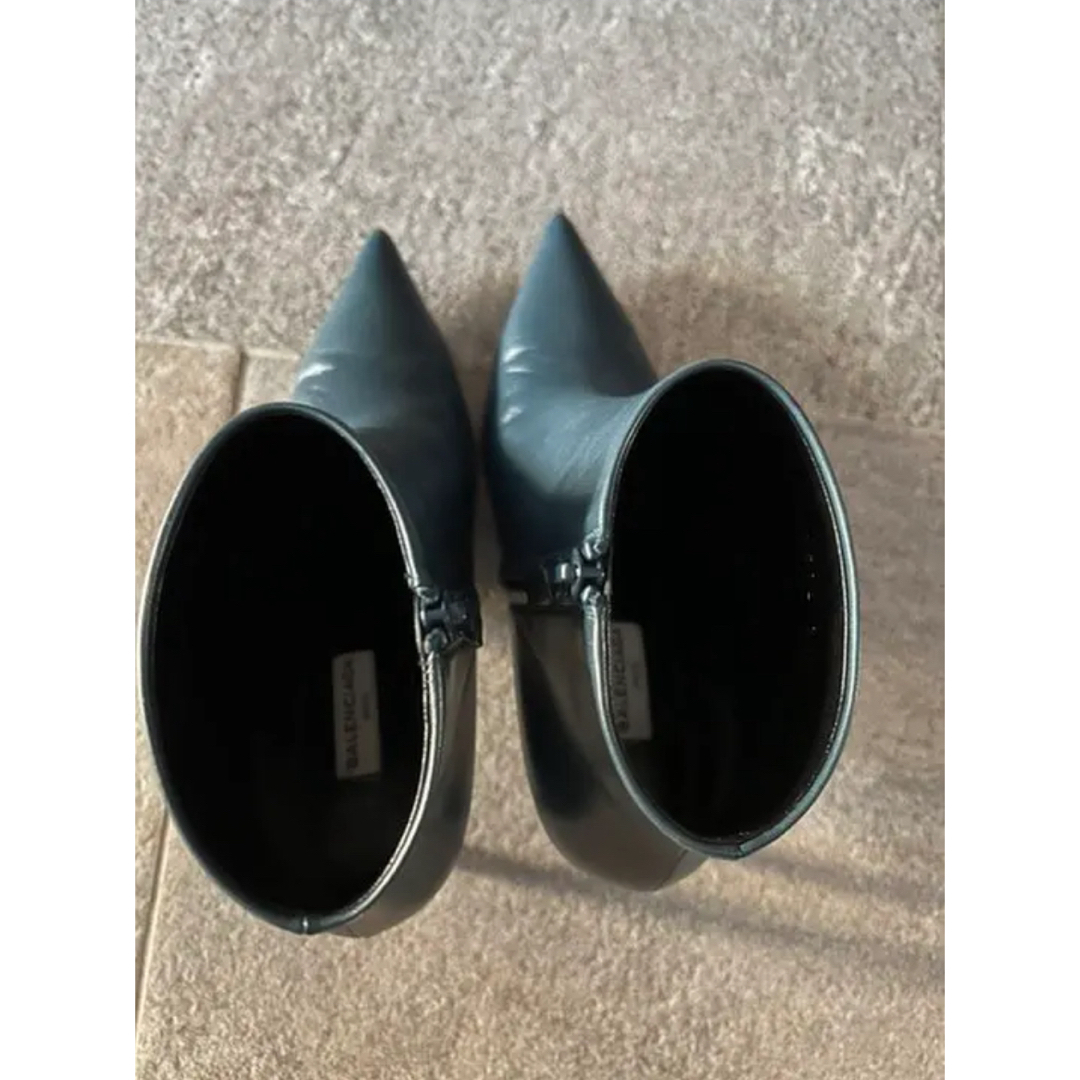 Balenciaga(バレンシアガ)の【美品】バレンシアガ レザーブーツ ティールグリーン 37.5 レディースの靴/シューズ(ブーツ)の商品写真