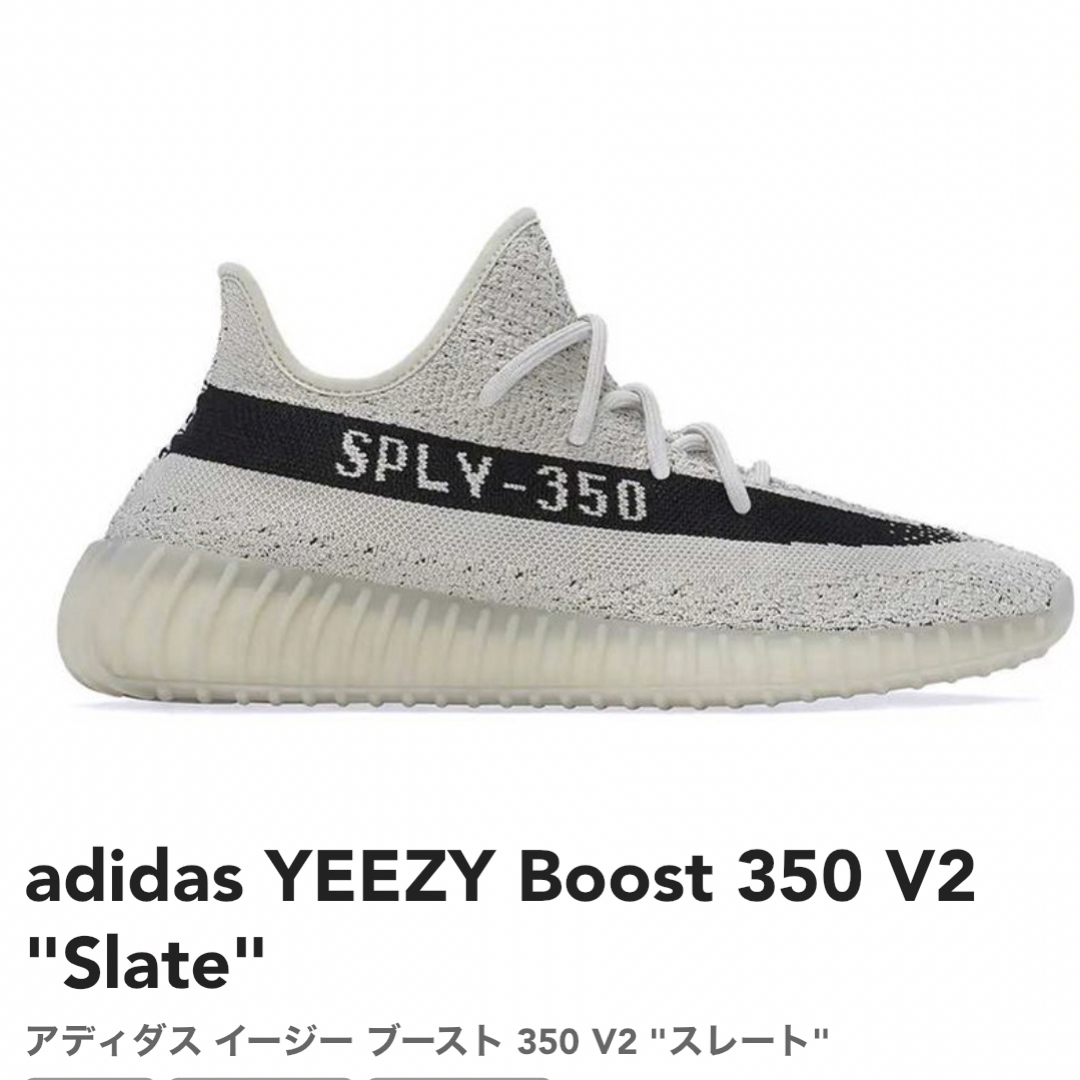 スニーカーadidas YEEZY Boost 350 V2 "Slate"