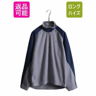 パタゴニア(patagonia)の07年製 パタゴニア EW フリース キャプリーン ジップ Tシャツ メンズ S 古着 PATAGONIA プルオーバー 長袖Tシャツ ハーフジップ ハイネック(Tシャツ/カットソー(七分/長袖))