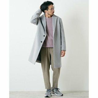 メンズメルローズ(MEN'S MELROSE)の【ライトグレー】SUPER110'S ビーバーチェスターコート(その他)