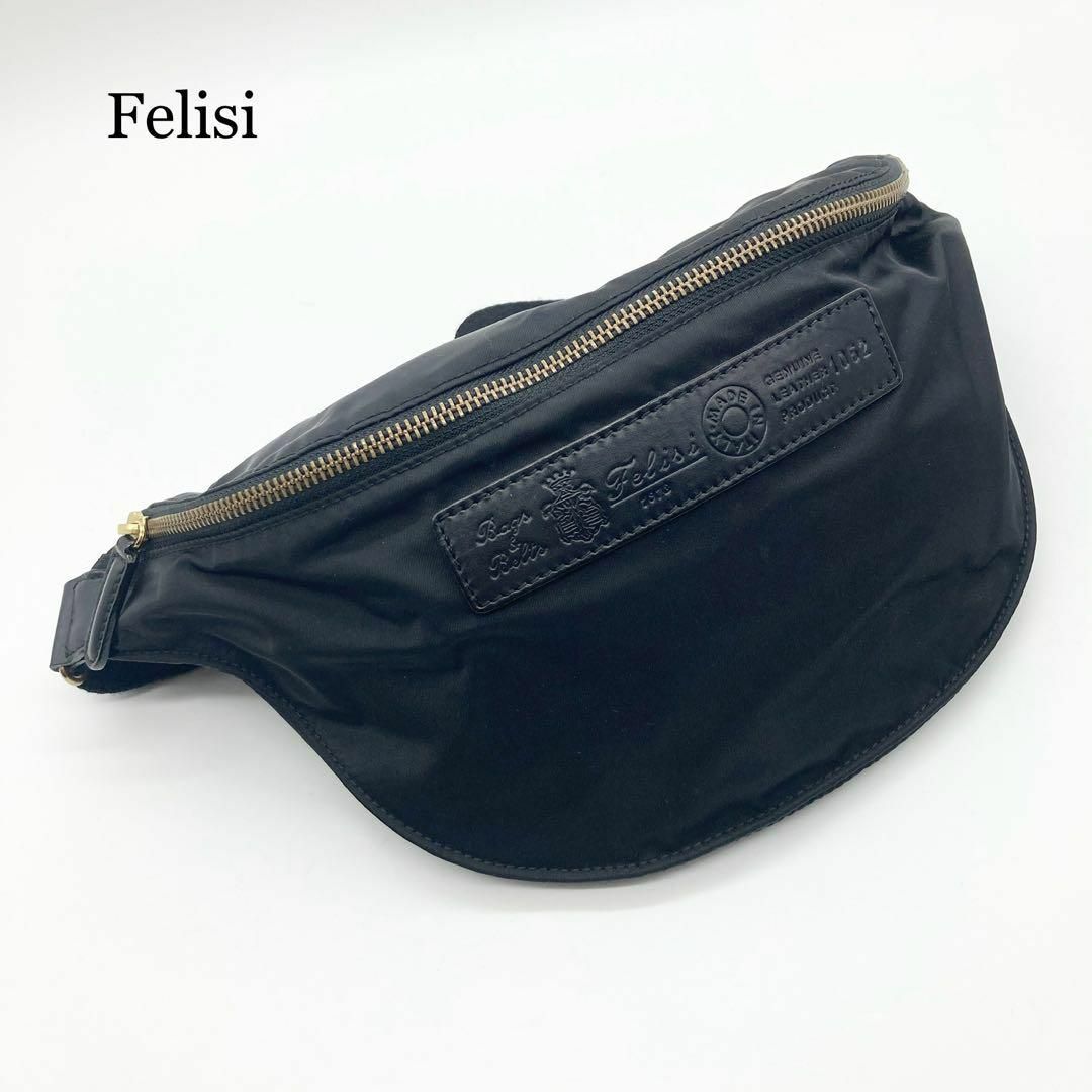 【未使用級】Felisi フェリージ ボディバッグ ウエストバッグ 1052ボディーバッグ