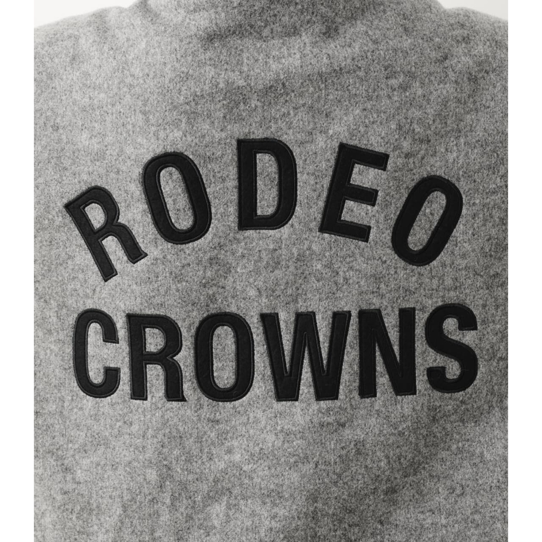 RODEO CROWNS(ロデオクラウンズ)の【タグ無し未使用】ロデオクラウンズ ニットメルトンフーデッドコート 柄T.GRY レディースのジャケット/アウター(ロングコート)の商品写真