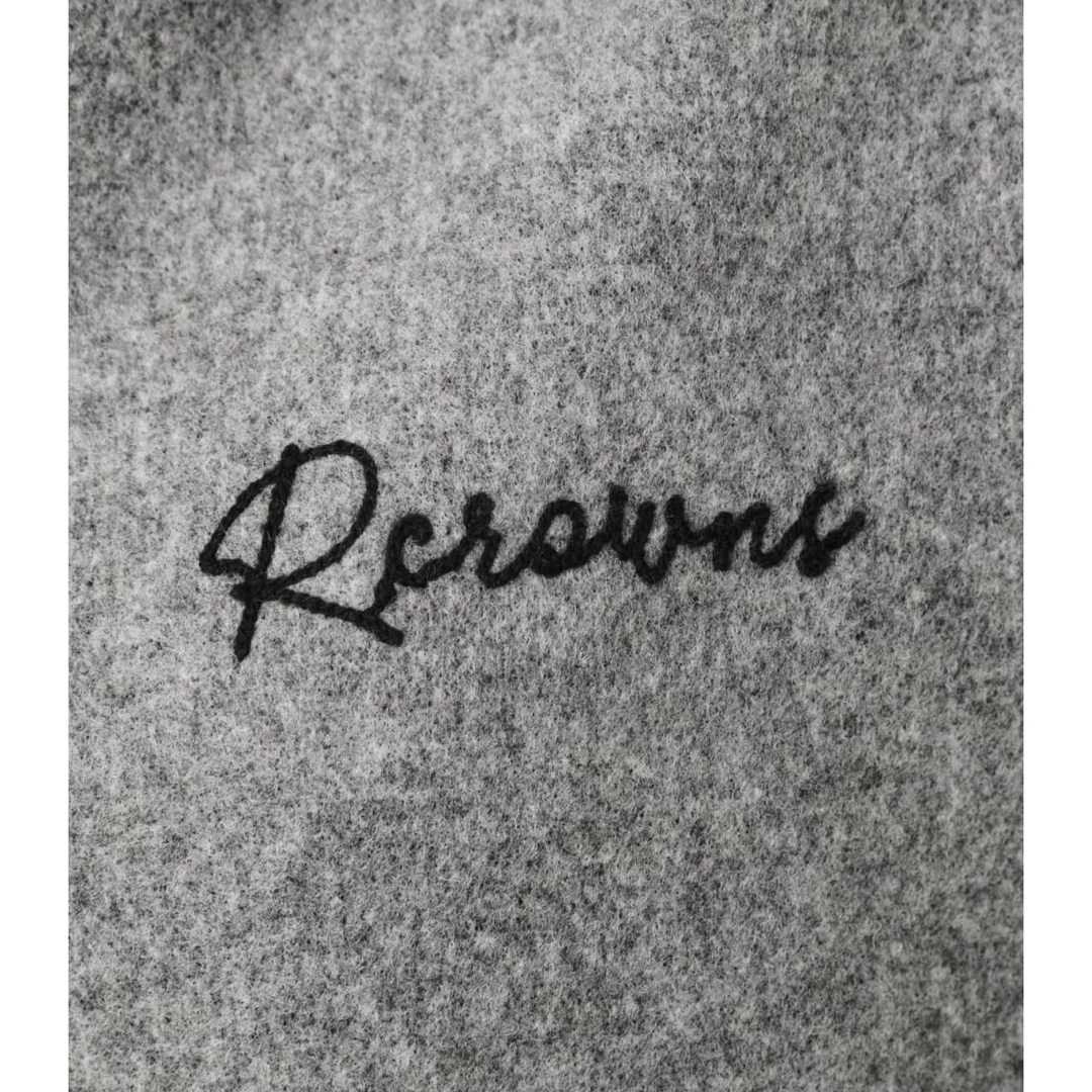 RODEO CROWNS(ロデオクラウンズ)の【タグ無し未使用】ロデオクラウンズ ニットメルトンフーデッドコート 柄T.GRY レディースのジャケット/アウター(ロングコート)の商品写真