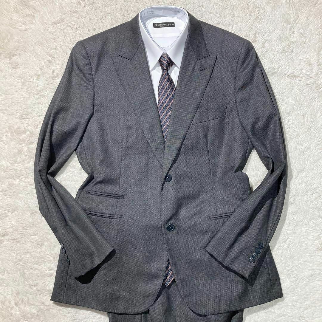 【極美品】HERMES エルメス スーツ グレー ウール 高級 52 XL