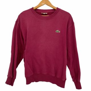 LACOSTE ラコステ レディース トレーナー 4(M) グレー 文字ワニ