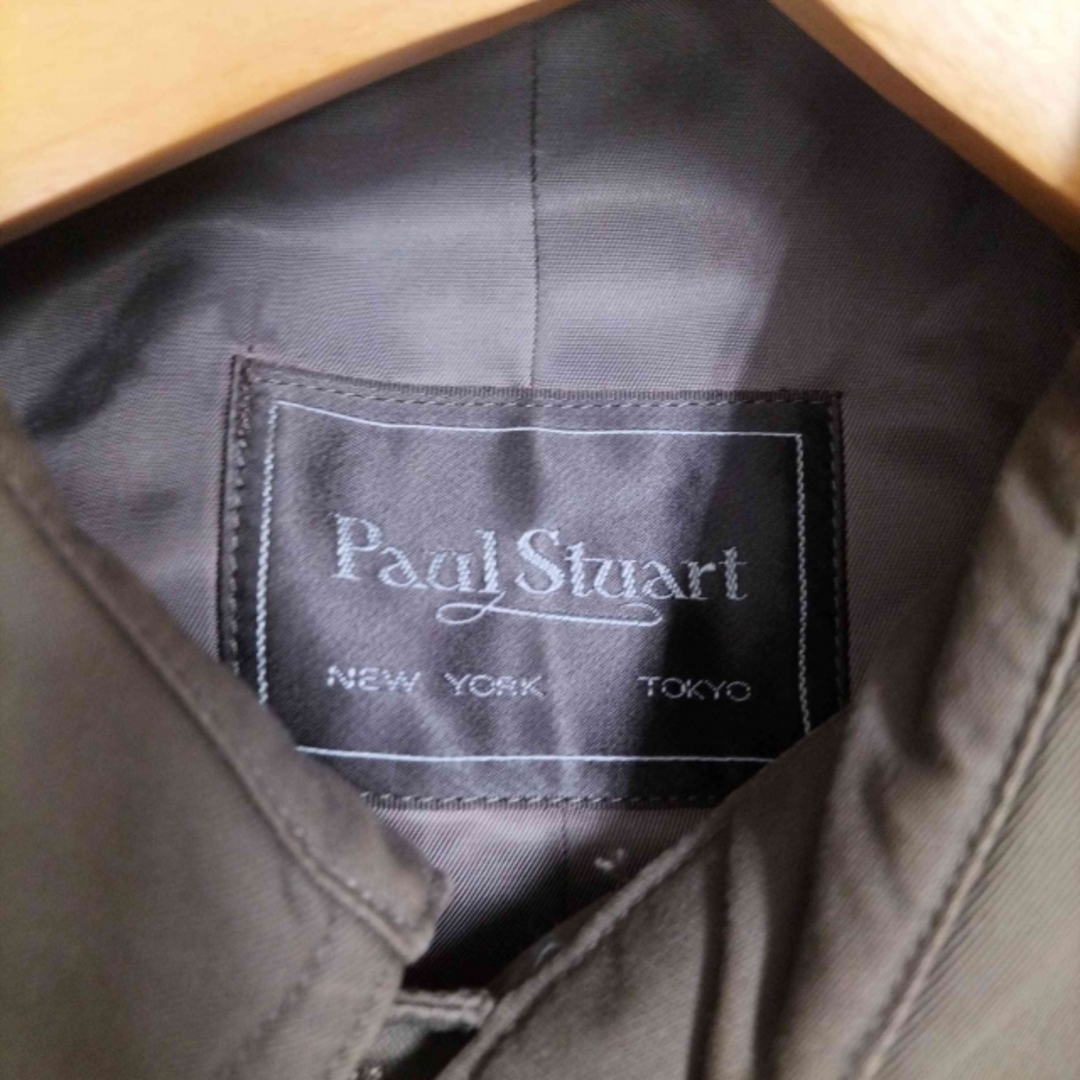 Paul Stuart(ポールスチュアート)のPaul Stuart(ポールスチュアート) 裏地チェック ステンカラーコート メンズのジャケット/アウター(ステンカラーコート)の商品写真