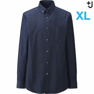 ユニクロ(UNIQLO)の【状態◎新品未使用‼️】UNIQLO +J　デニムスリムフィットシャツ　"XL"(シャツ)