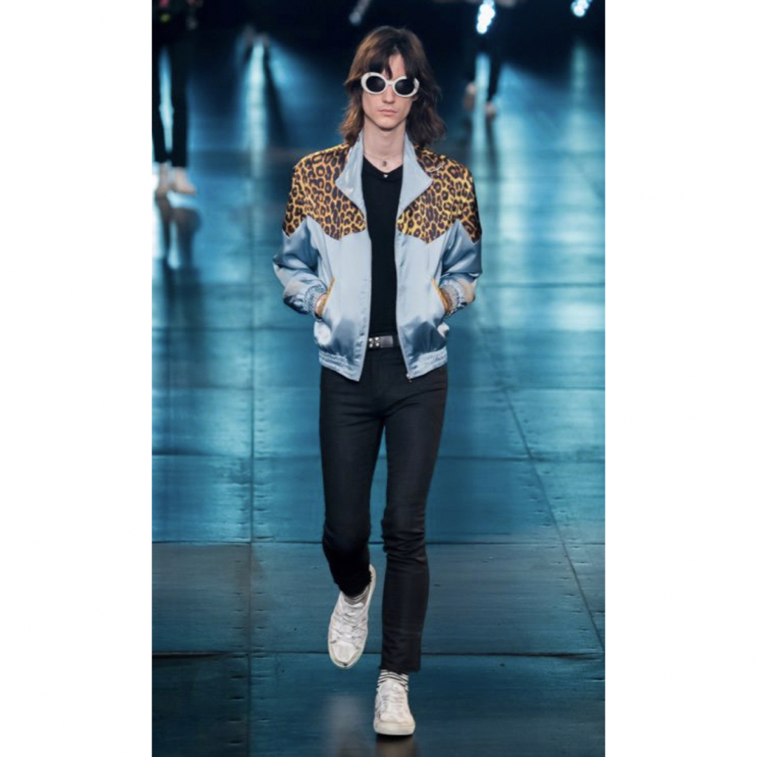 サンローランパリ 16SS レオパード切り替えジャケット サンローランパリ 16SS レオパード切り替えジャケット