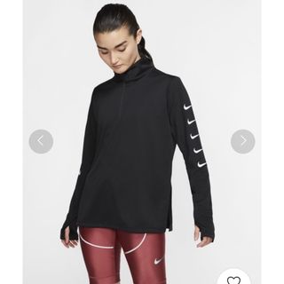 ナイキ(NIKE)のNIKE ナイキ ランニング ジップアップトップス 長袖(Tシャツ(長袖/七分))