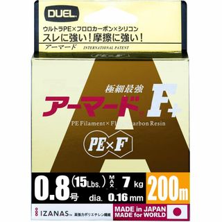 【色:GY:ゴールデンイエロー_スタイル:0.8号】DUEL(デュエル) PEラ(釣り糸/ライン)