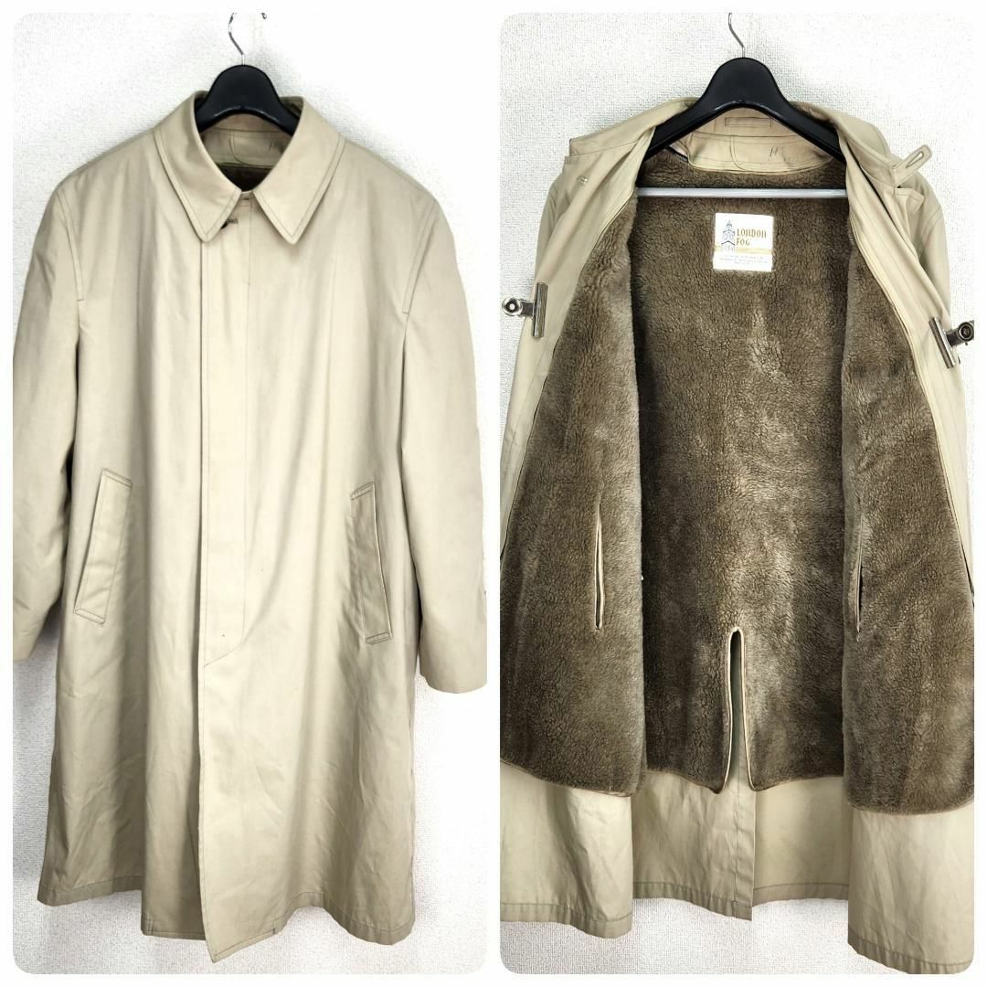 XL★LONDON FOG WAMSUTTA製ステンカラーコート ボアライナー付メンズ