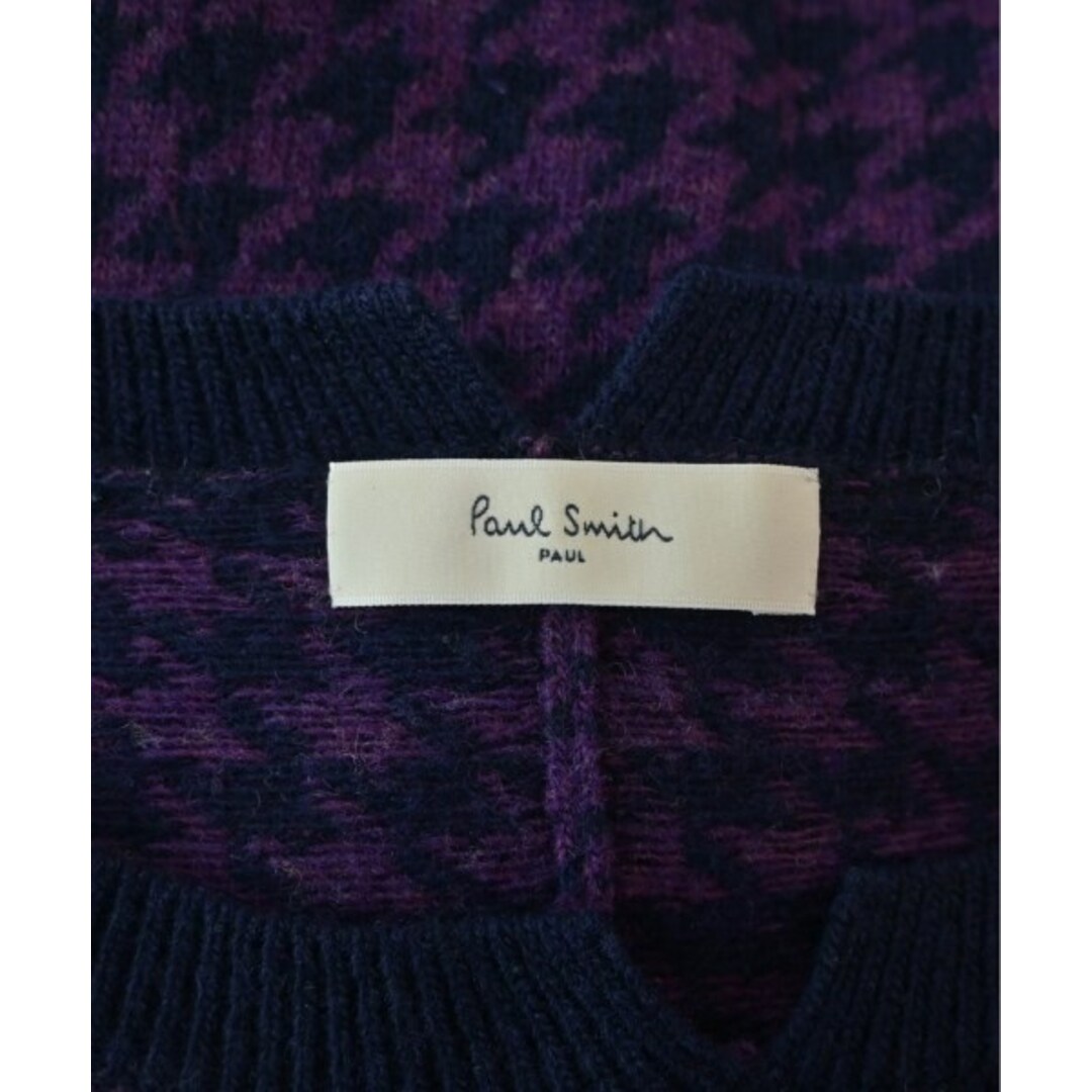 Paul Smith(ポールスミス)のPaul Smith ポールスミス ニット・セーター M 紫x紺x青等(総柄) 【古着】【中古】 メンズのトップス(ニット/セーター)の商品写真