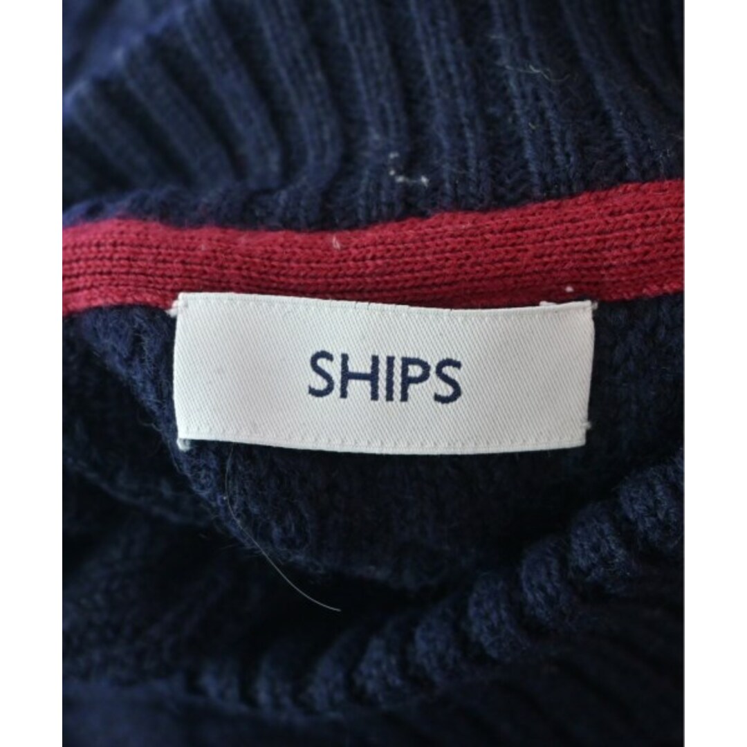 SHIPS(シップス)のSHIPS シップス ニット・セーター S 紺 【古着】【中古】 メンズのトップス(ニット/セーター)の商品写真