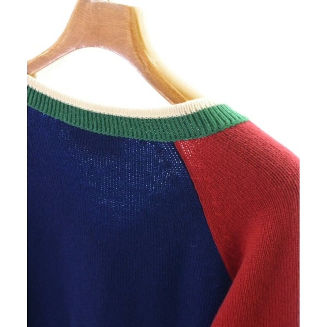 GUCCI - GUCCI グッチ ニット・セーター M 青x赤x緑等 【古着 GUCCI - GUCCI グッチ ニット・セーター M 青x赤x緑等 【古着