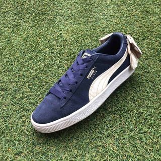 プーマ(PUMA)の美品23 PUMA SUEDE BOW スエード ボウ HW643(スニーカー)