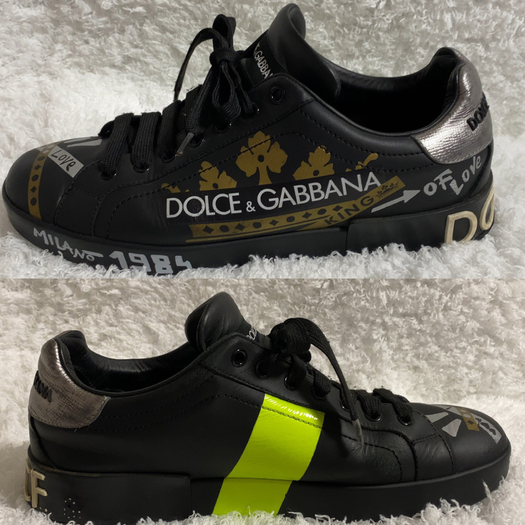 DOLCE&GABBANA(ドルチェアンドガッバーナ)の希少！DOLCE&GABBANA ドルガバ ローカットスニーカー ロゴ  8 メンズの靴/シューズ(スニーカー)の商品写真