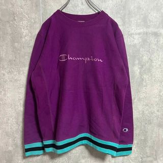 チャンピオン(Champion)のChampion チャンピオン リバースウィーブ ストライプ 刺繍ロゴ(スウェット)