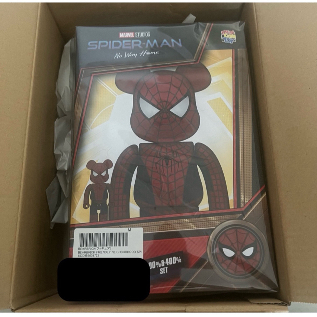 BE@RBRICK FRIENDLY SPIDER-MAN 100％&400％ベアブリック