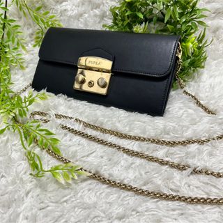 フルラ(Furla)のFURLA フルラ メトロポリス サイフ ショルダーバッグ レザー チェーン(財布)