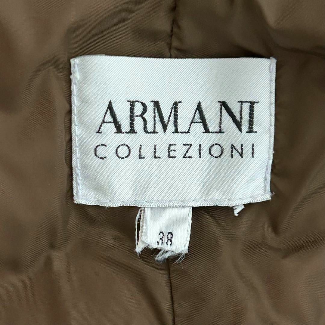 ARMANI COLLEZIONI(アルマーニ コレツィオーニ)のアルマーニ ARMANI COLLEZIONI ショールカラーダウンコート 38 レディースのジャケット/アウター(ダウンコート)の商品写真