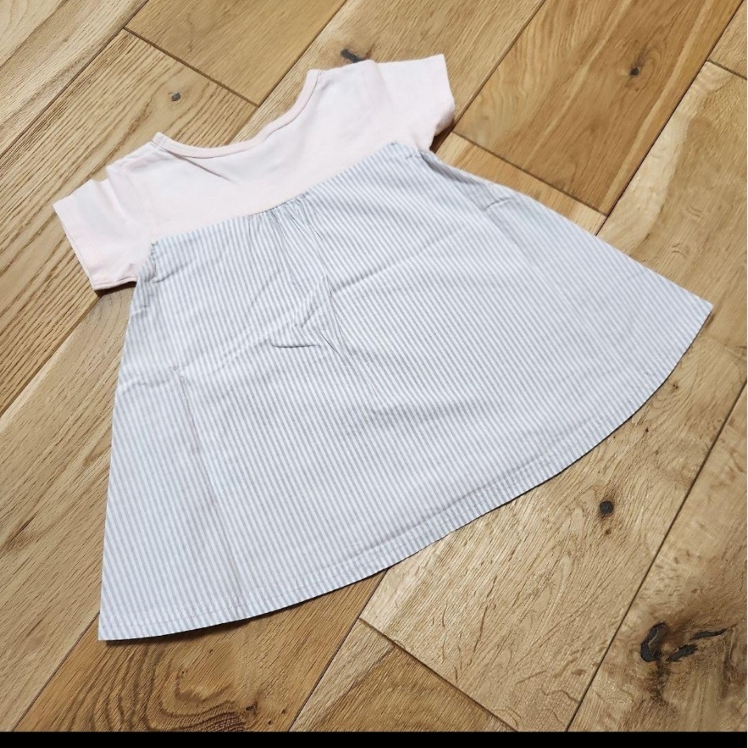 SM2(サマンサモスモス)のSamansa Mos2 サマンサモスモス 半袖 Tシャツ 95サイズ ピンク キッズ/ベビー/マタニティのキッズ服女の子用(90cm~)(Tシャツ/カットソー)の商品写真