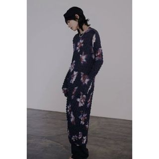 アメリヴィンテージ(Ameri VINTAGE)のNEON FLOWER I LINE DRESS(ロングワンピース/マキシワンピース)