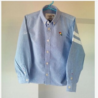 アーノルドパーマー(Arnold Palmer)の美品　アーノルドパーマー　男の子　長袖シャツ　115 110 120 ブルー(ブラウス)