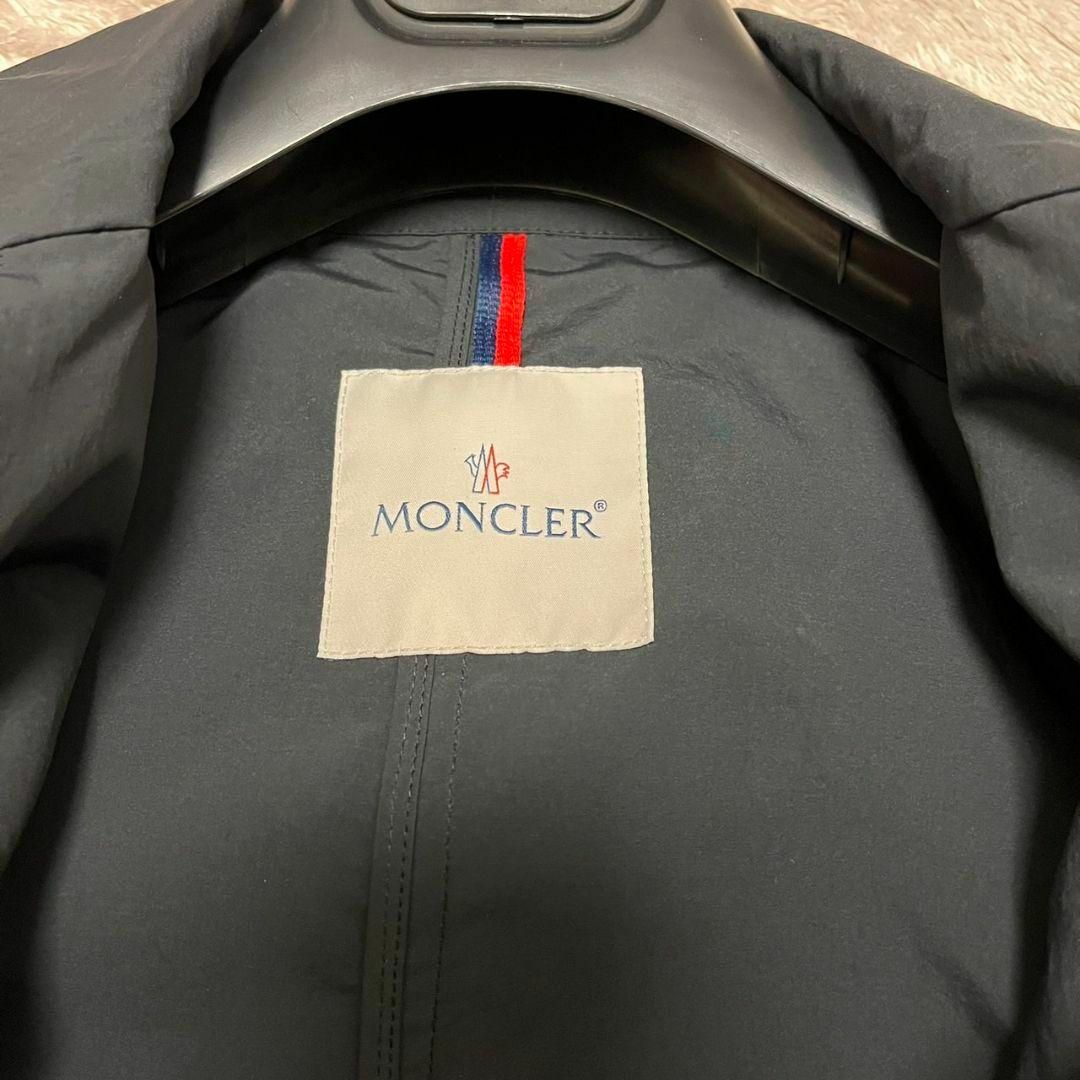 D状態が悪く使用感の強いMONCLER モンクレール トレンチコート STIBIDEN 0サイズ 黒