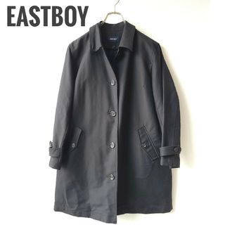 イーストボーイ(EASTBOY)のイーストボーイ　ライナー付きロングコート　ステンカラーコート　裏地チェック(ロングコート)