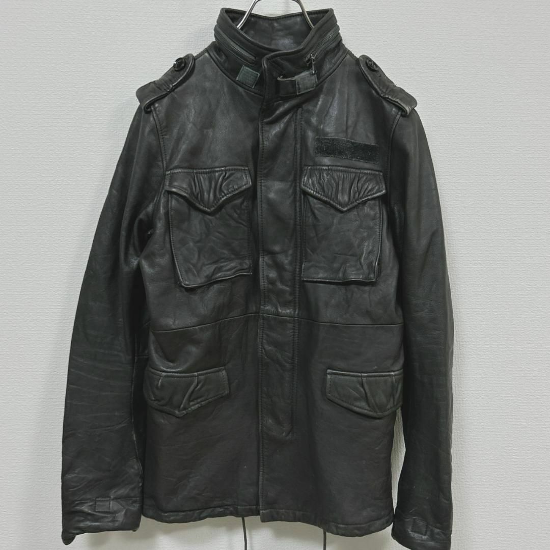 AZ jun hashimoto M65 カウレザージャケットL-