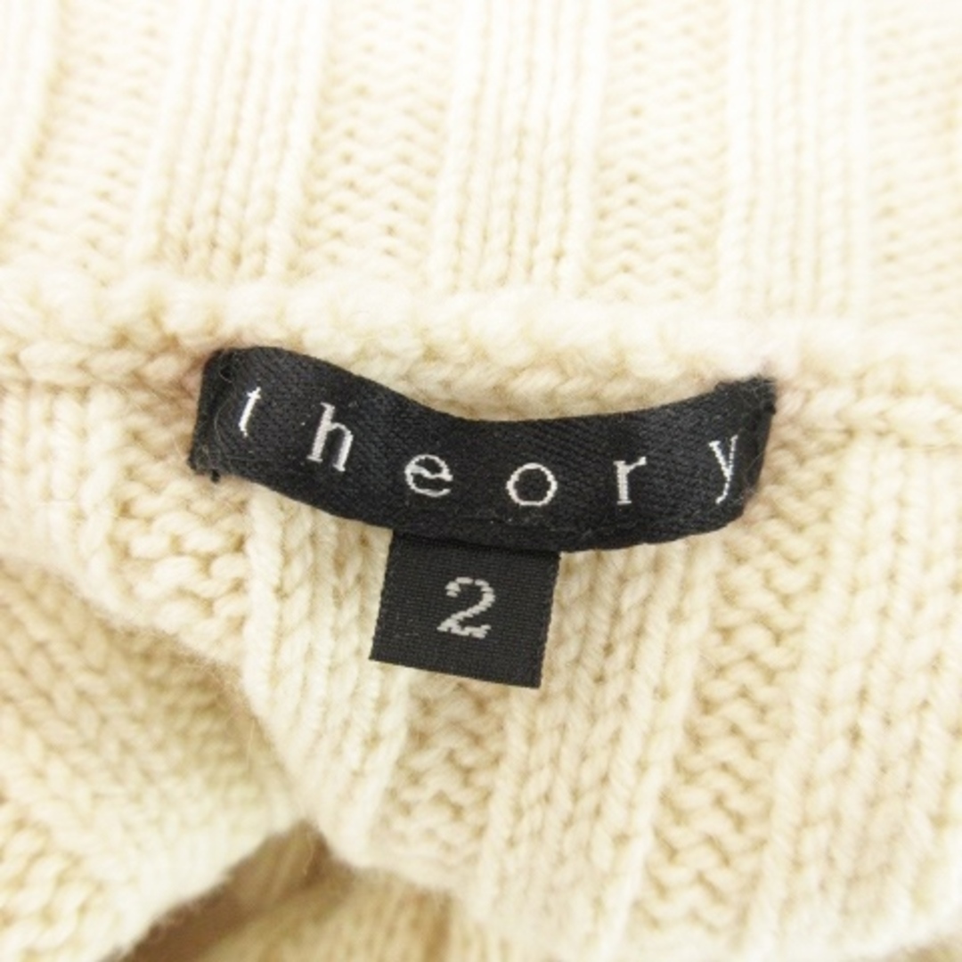 theory(セオリー)のセオリー ニット セーター タートル ノースリーブ カシミヤ 2 ライトベージュ レディースのトップス(ニット/セーター)の商品写真