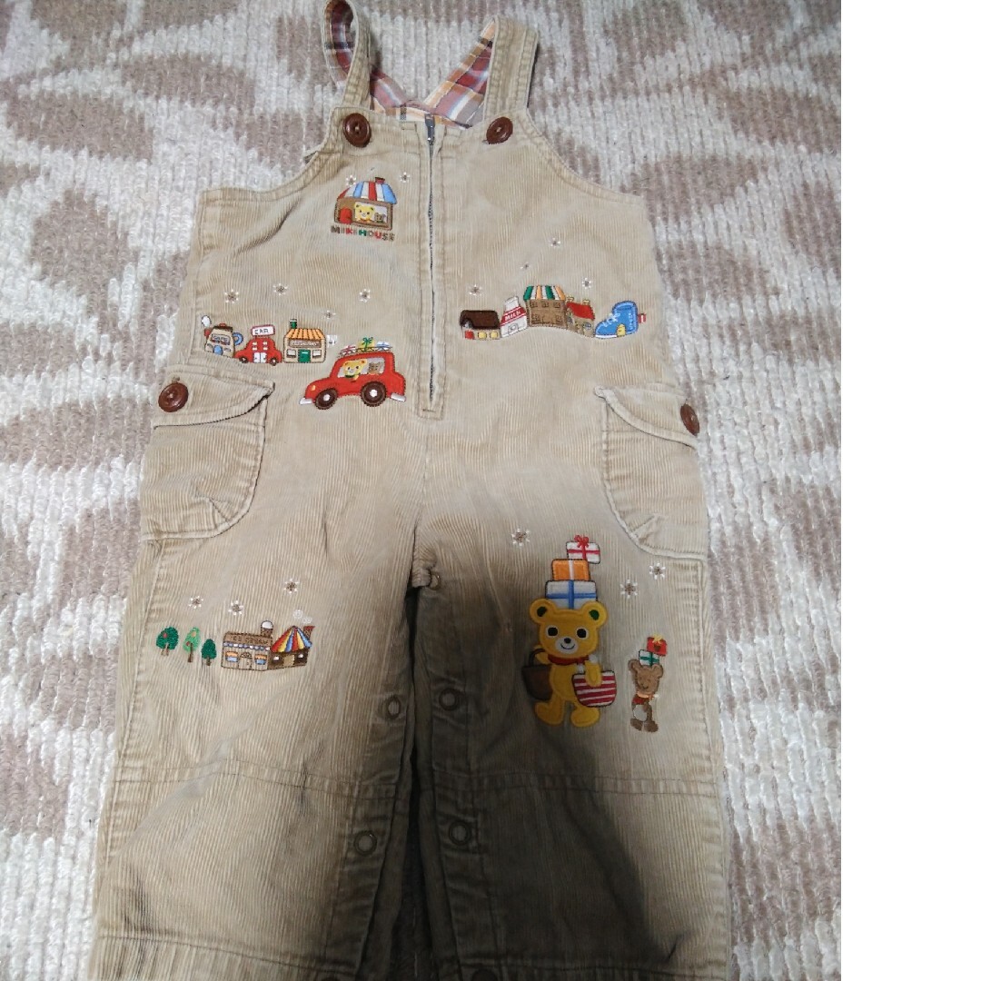 子供服 ミキハウス コーデュロイオーバーオール 80cm | フリマアプリ ラクマ