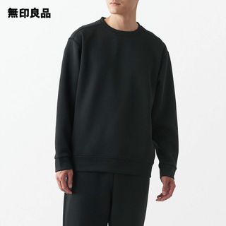 ムジルシリョウヒン(MUJI (無印良品))の無印良品 ＵＶカット乾きやすいスウェットシャツ 紳士Ｓ・黒(スウェット)