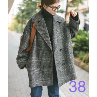 スピックアンドスパン(Spick & Span)のSpick & Span  Wスライバーチェックハーフコート(チェスターコート)