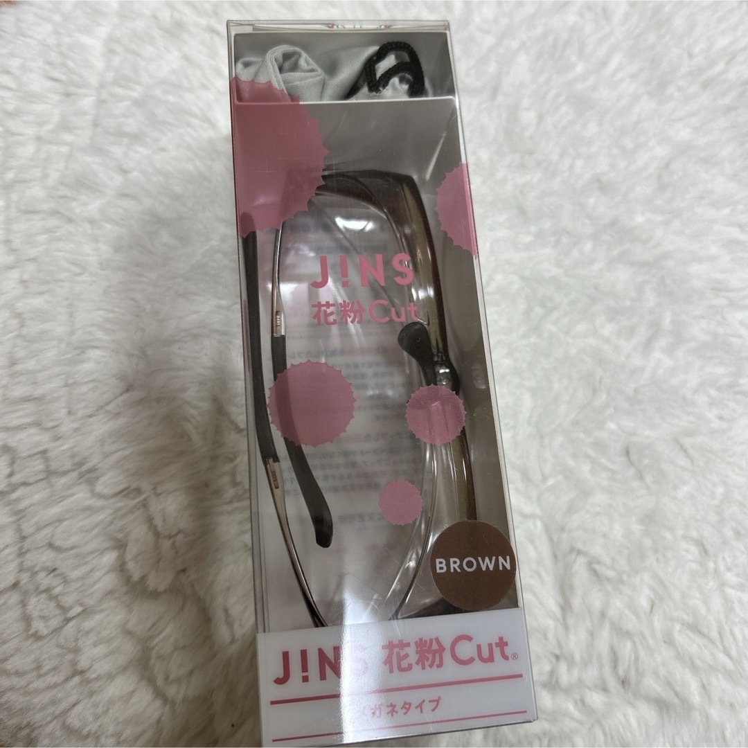 JINS(ジンズ)のJiNS 花粉カットメガネ ブラウン メンズのファッション小物(サングラス/メガネ)の商品写真