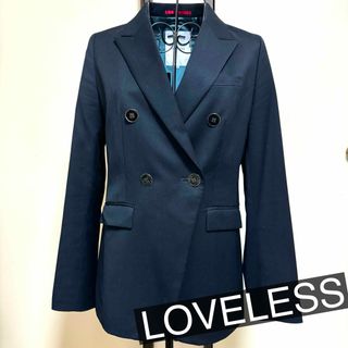 ラブレス(LOVELESS)の【大幅お値下げ】 LOVELESS ネイビー ダブル テーラードジャケット (テーラードジャケット)