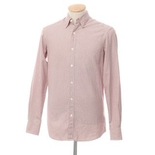 エルメネジルドゼニア(Ermenegildo Zegna)の【中古】エルメネジルドゼニア Ermenegildo Zegna コットン レギュラーカラー カジュアルシャツ ホワイトxレッドxグレージュ【サイズXS】【メンズ】(シャツ)