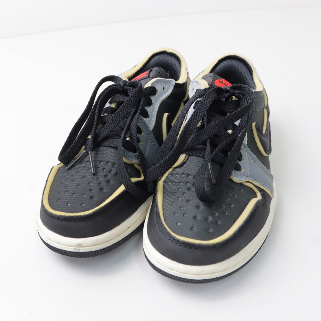 美品　ナイキ エアジョーダン NIKE AIR JORDAN 1 DV0982 006 RETRO LOW OG スニーカー 23.5/ブラック シューズ 【2400013612142】スニーカー