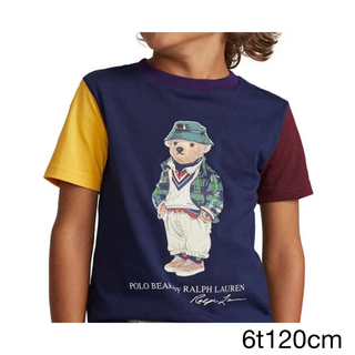 ラルフローレン(Ralph Lauren)の7t130cm半袖　袖色違い　グリーンハットベア　ラルフローレン(Tシャツ/カットソー)