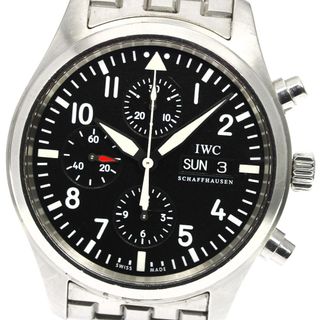 インターナショナルウォッチカンパニー(IWC)のIWC IWC SCHAFFHAUSEN IW371704 パイロットウォッチ クロノグラフ デイデイト 自動巻き メンズ 保証書付き_795509(腕時計(アナログ))