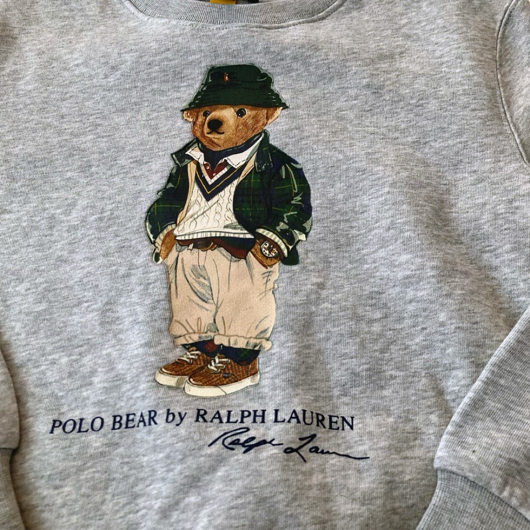 Ralph Lauren(ラルフローレン)の4t110cm グレー　トレーナー　ラルフローレン  ベア キッズ/ベビー/マタニティのキッズ服男の子用(90cm~)(Tシャツ/カットソー)の商品写真