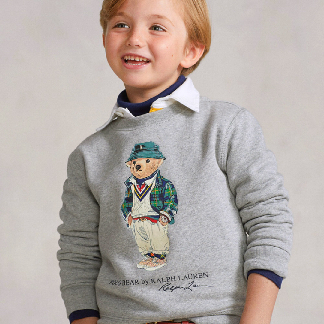 Ralph Lauren(ラルフローレン)の4t110cm グレー　トレーナー　ラルフローレン  ベア キッズ/ベビー/マタニティのキッズ服男の子用(90cm~)(Tシャツ/カットソー)の商品写真