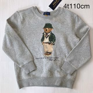 ラルフローレン(Ralph Lauren)の4t110cm グレー　トレーナー　ラルフローレン  ベア(Tシャツ/カットソー)