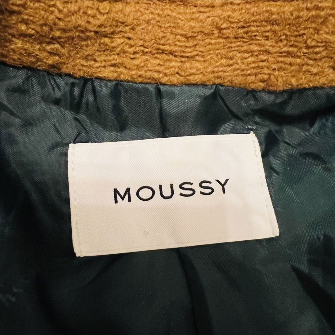 moussy(マウジー)のMOUSSY マウジー ロング チェスター コート キャメル マスタード ウール レディースのジャケット/アウター(チェスターコート)の商品写真