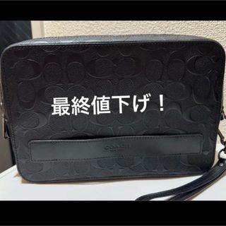 コーチ(COACH)のCOACH ブラック メンズ セカンドバッグ(セカンドバッグ/クラッチバッグ)