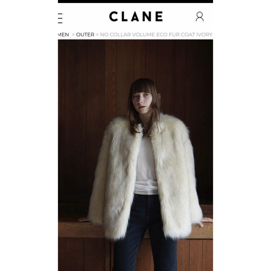 CLANE(クラネ)のcocoさま専用♪新品未使用♪クラネ　エコファーコート レディースのジャケット/アウター(毛皮/ファーコート)の商品写真