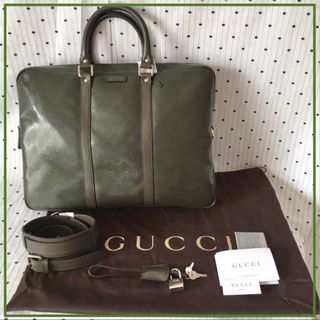 グッチ(Gucci)のGUCCIグッチ限定ビジネスブリーフケースバッグ　１点物(ビジネスバッグ)